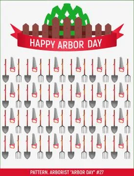 Arborist Arbor day # Illustrazione stock