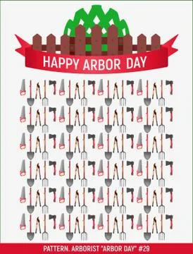 Arborist Arbor day # Stock Illustration