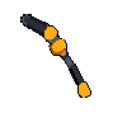 Arborist tree trimmer pixel art vector illustration Stock Illustration