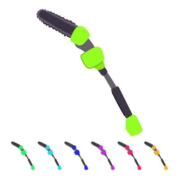 Arborist tree trimmer vector cartoon graphic Stock Illustration