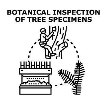 Arborist working on tree and wood processing industry loop 스톡 일러스트