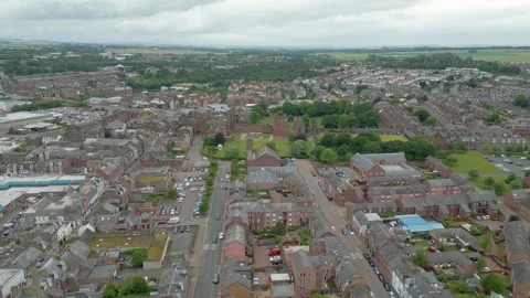 Arbroath by drone Stock Footage 246379035