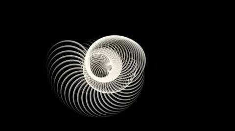 Arc animation on black background Stock Footage 40090281