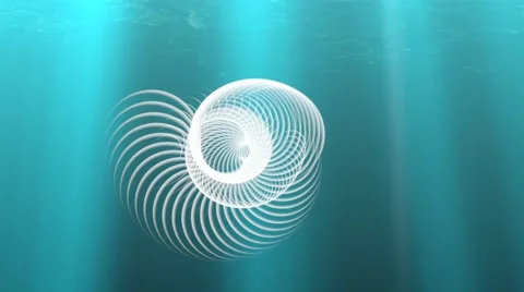 Arc animation ,under water ,blue lights Stock Footage 40340914