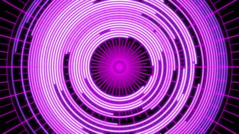 Arc Audio Equalizer A Radial Patterns Purple Large VJ Loop Animation 01 Vidéo 230750937