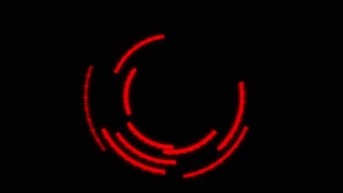 Arc Audio Reactive Equalizer D Red VJ Loop Animation 01 스톡 동영상 192993091