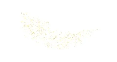 Arc backdrop plume golden texture crumbs. Gold dust isolated. Vector. 스톡 일러스트