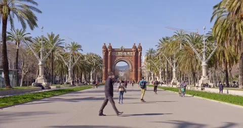 Arc de triomf Barcelona Vidéo 153817438