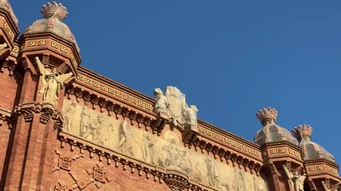 Arc de Triomf in Barcelona Stock Footage 325745762