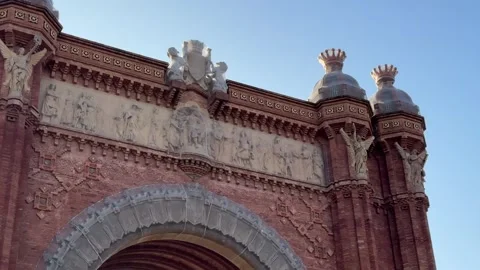 Arc de Triomf in Barcelona Stock Footage 325745763