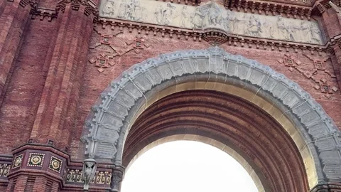 Arc de Triomf in Barcelona Stock Footage 325745764
