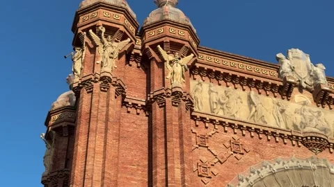 Arc de Triomf in Barcelona Stock Footage 325745769