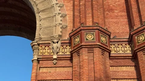 Arc de Triomf in Barcelona Stock Footage 325745774