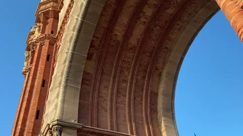Arc de Triomf in Barcelona Stock Footage 325745775