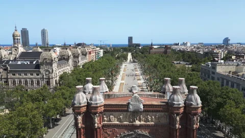 Arc de Triomf, Barcelona, Spain - 05 Video stock 273391489