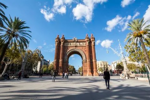 Arc de Triomf, Barcelone, Spain Stock Photos