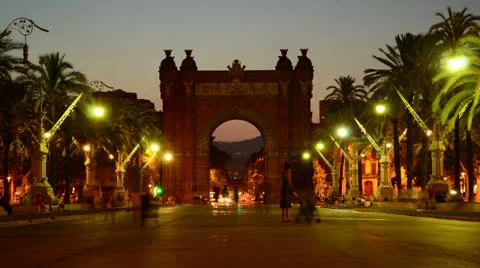 Arc de triomf timelapse 库存影片 26661435