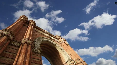 Arc de Triomf,Barcelona,Spain Stock Footage 89766092