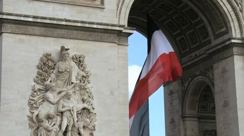 Arc de triomphe 2 Stock Footage 7767011