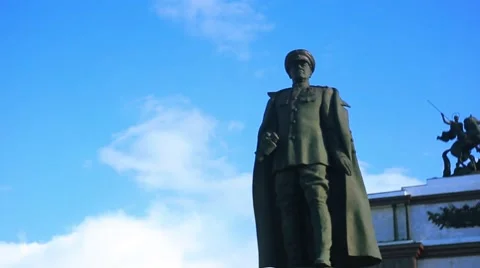 Arc de triomphe  Art Kursk Zhukov.mp4 Stock Footage 56049522