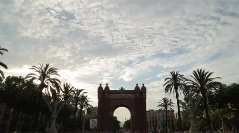 Arc de Triomphe Barcelona Stockbeeldmateriaal 42900365