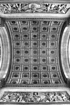 Arc de triomphe ceiling Stockfoto's