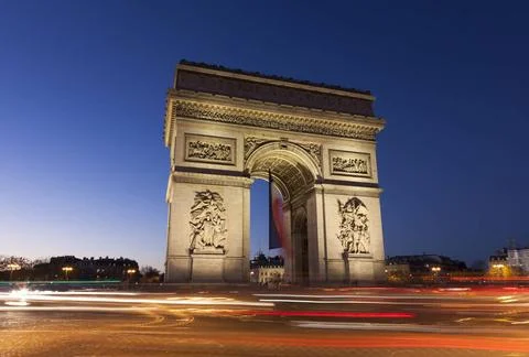 Arc de Triomphe in the Charles de Gaulle square, Paris, Ile-de-France, Fra... Stock-Fotos