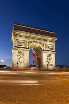 Arc de Triomphe in the Charles de Gaulle square, Paris, Ile-de-France, Fra... Stock-Fotos