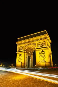 Arc de Triomphe de l Etoile in Paris Arc de Triomphe de l Etoile (The Triu... Stock-Fotos