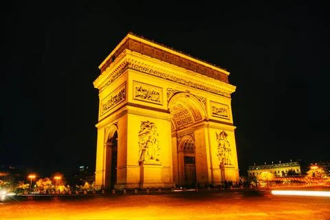 Arc de Triomphe de l Etoile in Paris Arc de Triomphe de l Etoile (The Triu... Stock-Fotos