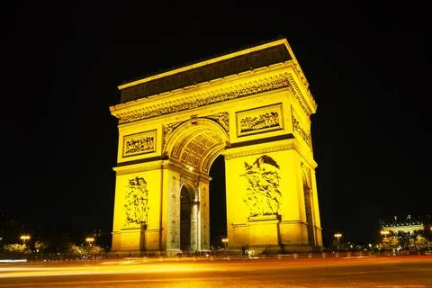 Arc de Triomphe de l Etoile in Paris Arc de Triomphe de l Etoile (The Triu... Stock-Fotos