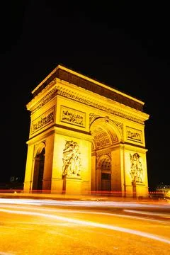 Arc de Triomphe de l Etoile in Paris Arc de Triomphe de l Etoile (The Triu... Stock-Fotos