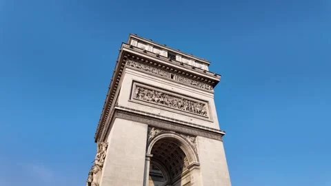 The Arc de Triomphe de l&amp;#039;toile, Paris, France Vídeos de archivo 323188917