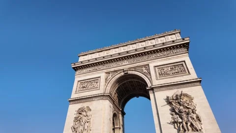 The Arc de Triomphe de l&amp;#039;toile, Paris, France Vídeos de archivo 323188925