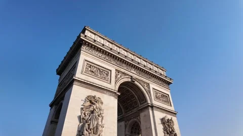 The Arc de Triomphe de l&amp;#039;toile, Paris, France Vídeos de archivo 323188928
