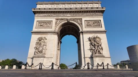 The Arc de Triomphe de l&amp;#039;toile, Paris, France Vídeos de archivo 323188929