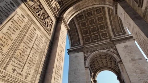 The Arc de Triomphe de l&amp;#039;toile, Paris, France Vídeos de archivo 323188946