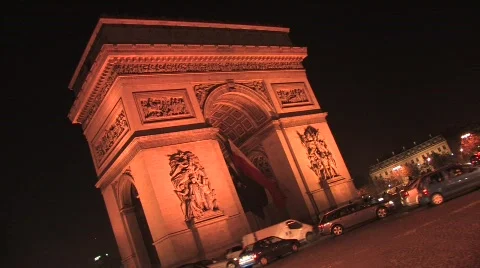 Arc de Triomphe de l'Etoile in Paris 動画素材 653879
