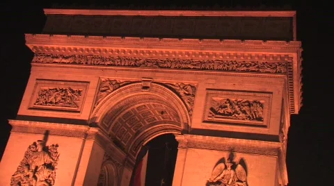 Arc de Triomphe de l'Etoile in Paris Vídeos de archivo 653880