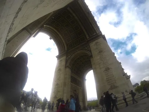 Arc de triomphe de l'Étoile Stock Footage 57755948