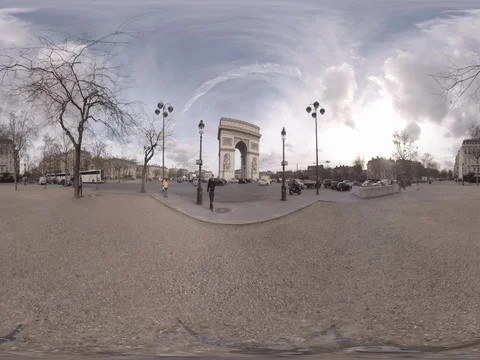 Arc de Triomphe de l'Étoile Paris Stock Footage 74806950