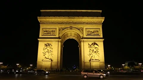 Arc de Triomphe de l'Étoile Stock Footage 203386976