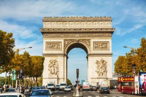 Arc de triomphe de l'etoile in paris Foto stock