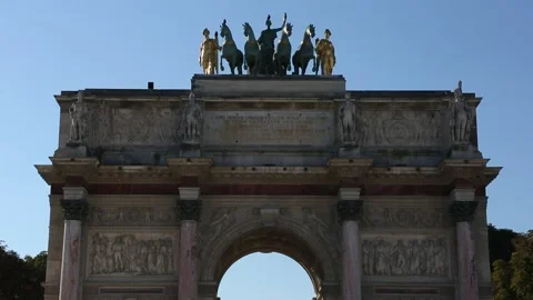 Arc de Triomphe du Carrousel Stock Footage 203374062