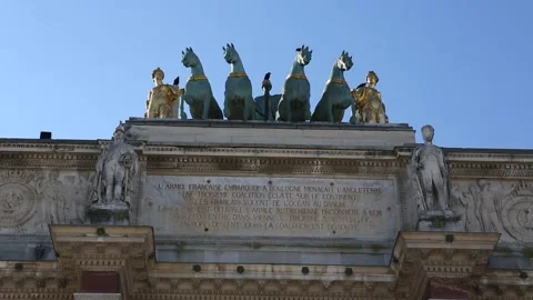 Arc de Triomphe du Carrousel Stock Footage 203375105