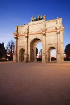 Arc de Triomphe du Carrousel Stock Photos