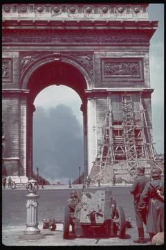 Arc de Triomphe; fall of Paris to the Ge, France - 14 Jun 1940 Stock Photos