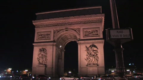 Arc de Triomphe Stock Footage 544376