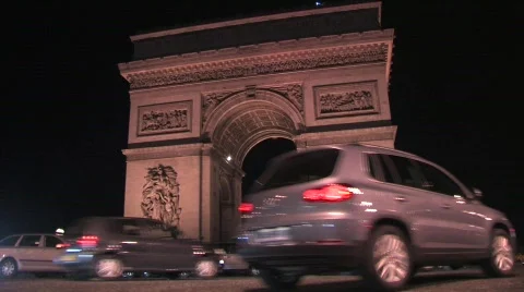 Arc de Triomphe Stock Footage 544389