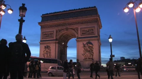 Arc de Triomphe Stock Footage 544392